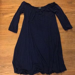 Lulu’s Navy Off The Shoulder Dress